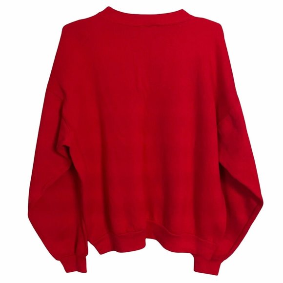 Hanes Activewear Sledding Made In USA Ugly Christmas Sweatshirt Size XL - Picture 3 of 5